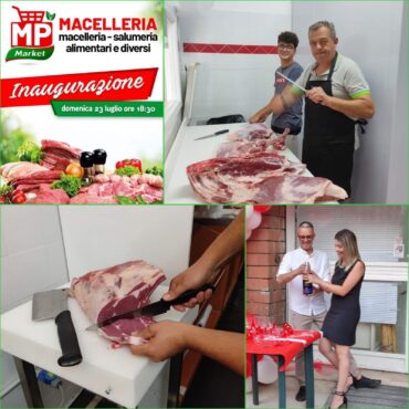 inaugurazione della macelleria di Mariapaola Leone